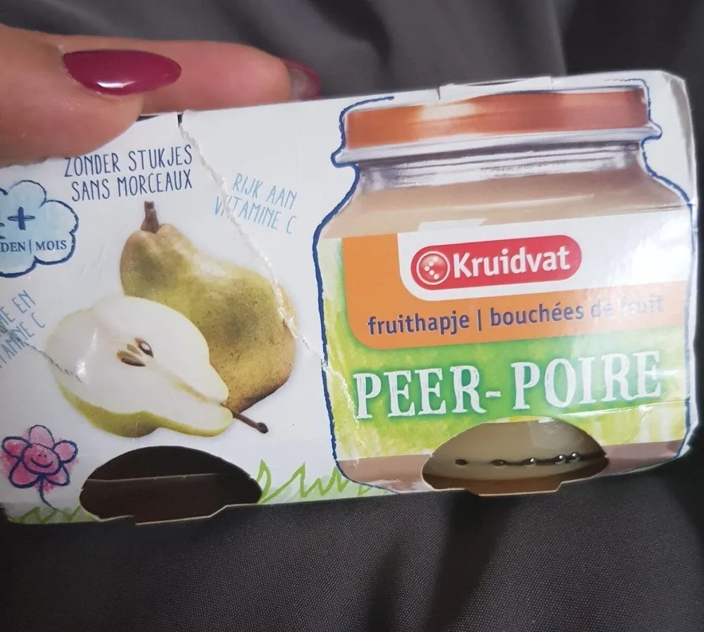 bouchées de fruit poire kruidvat