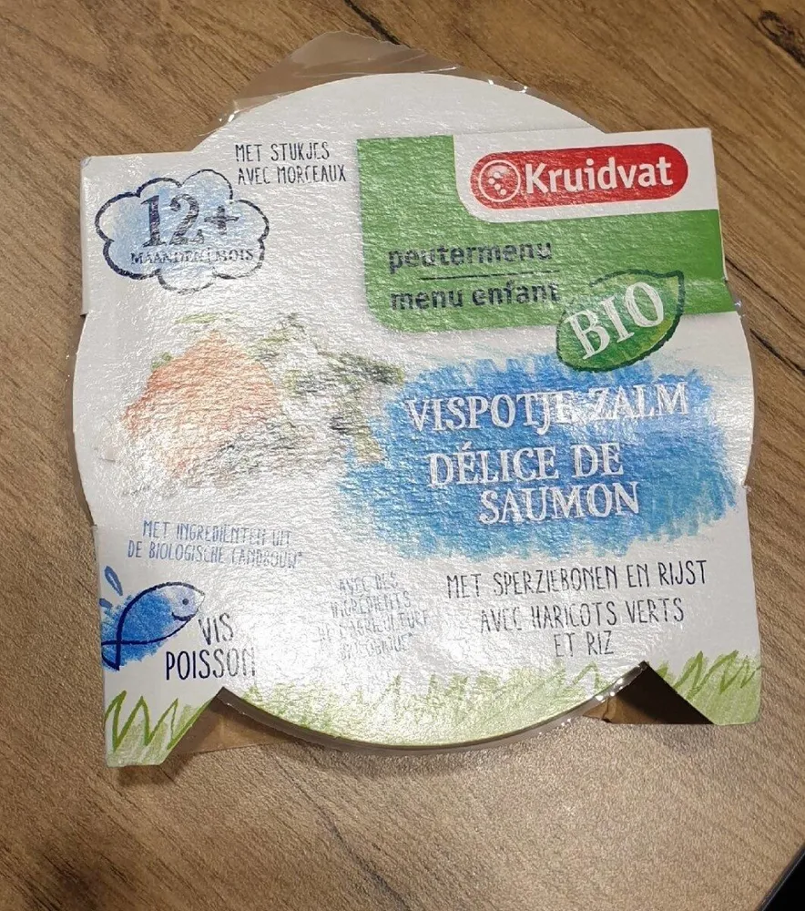 Kruidvat menu enfant délice saumon bio