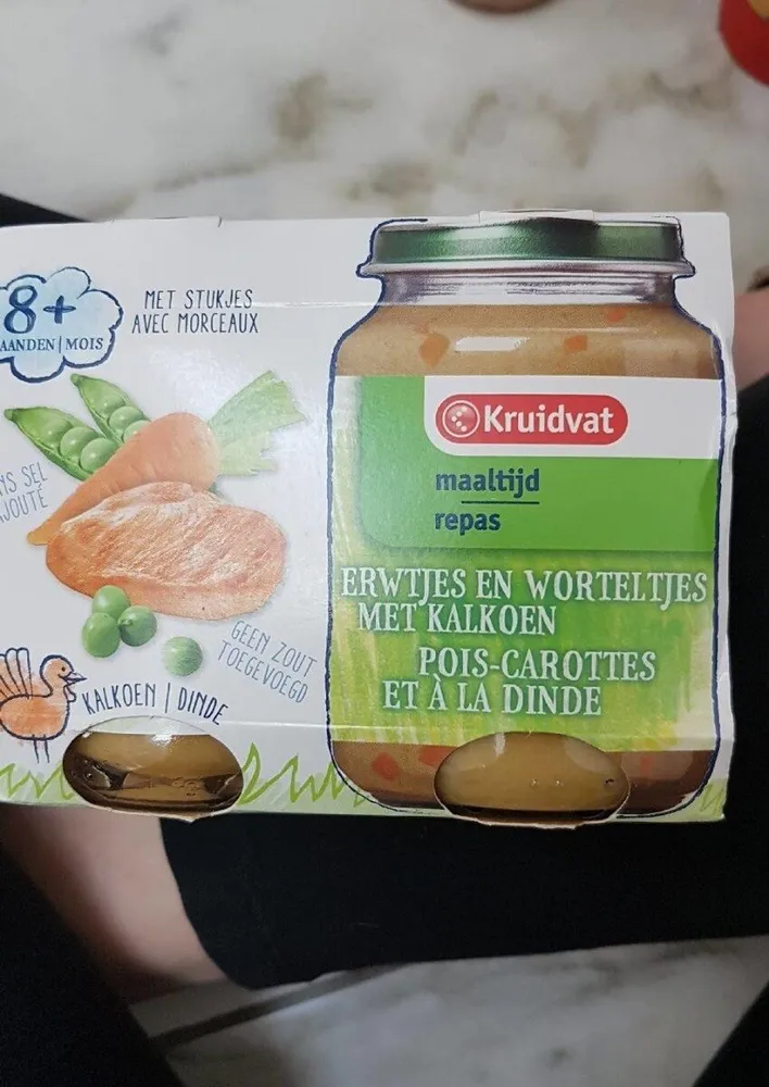 Kruidvat repas pois carotte et dinde