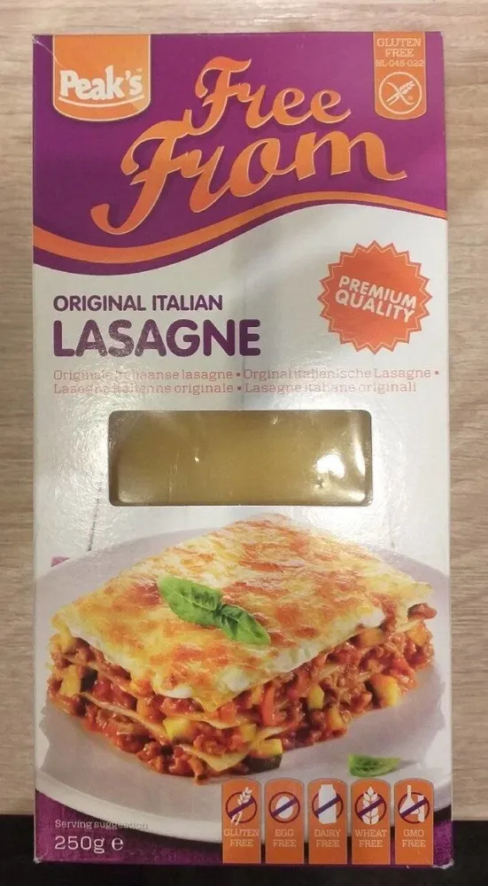 Original italian lasagne sans gluten
