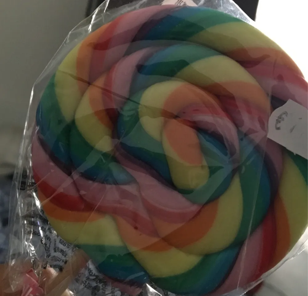 Spiraallolly Regenboog Normaal 8,5CM