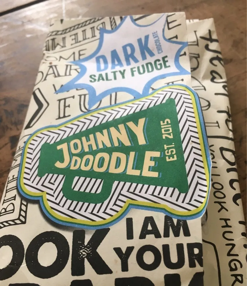Dark salty fudge chocolate