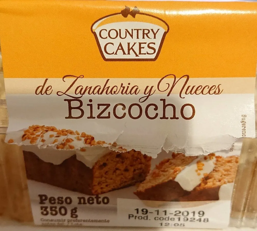 Bizcocho de zanahoria y nueces