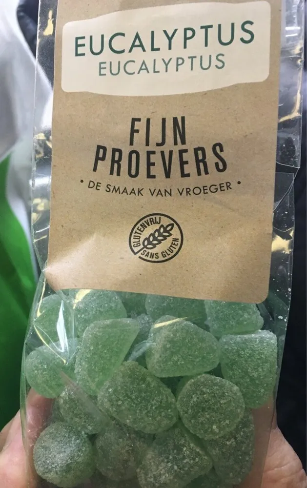Zachte gom met menthol eucalyptus smaak