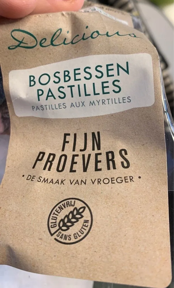 Bosbessen pastilles