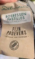 Bosbessen pastilles