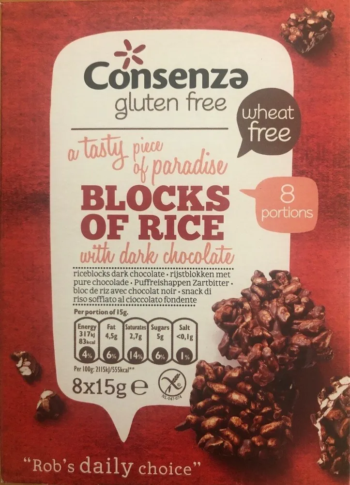 Blocks of rice