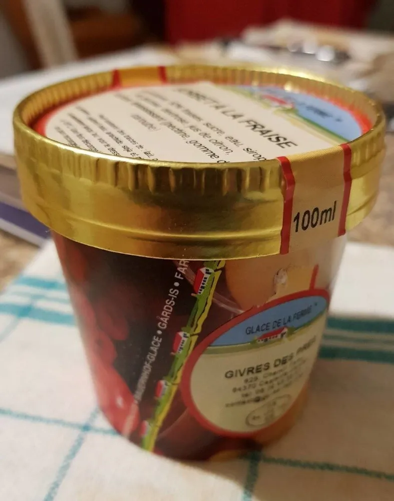 Sorbet à la fraise 100ML