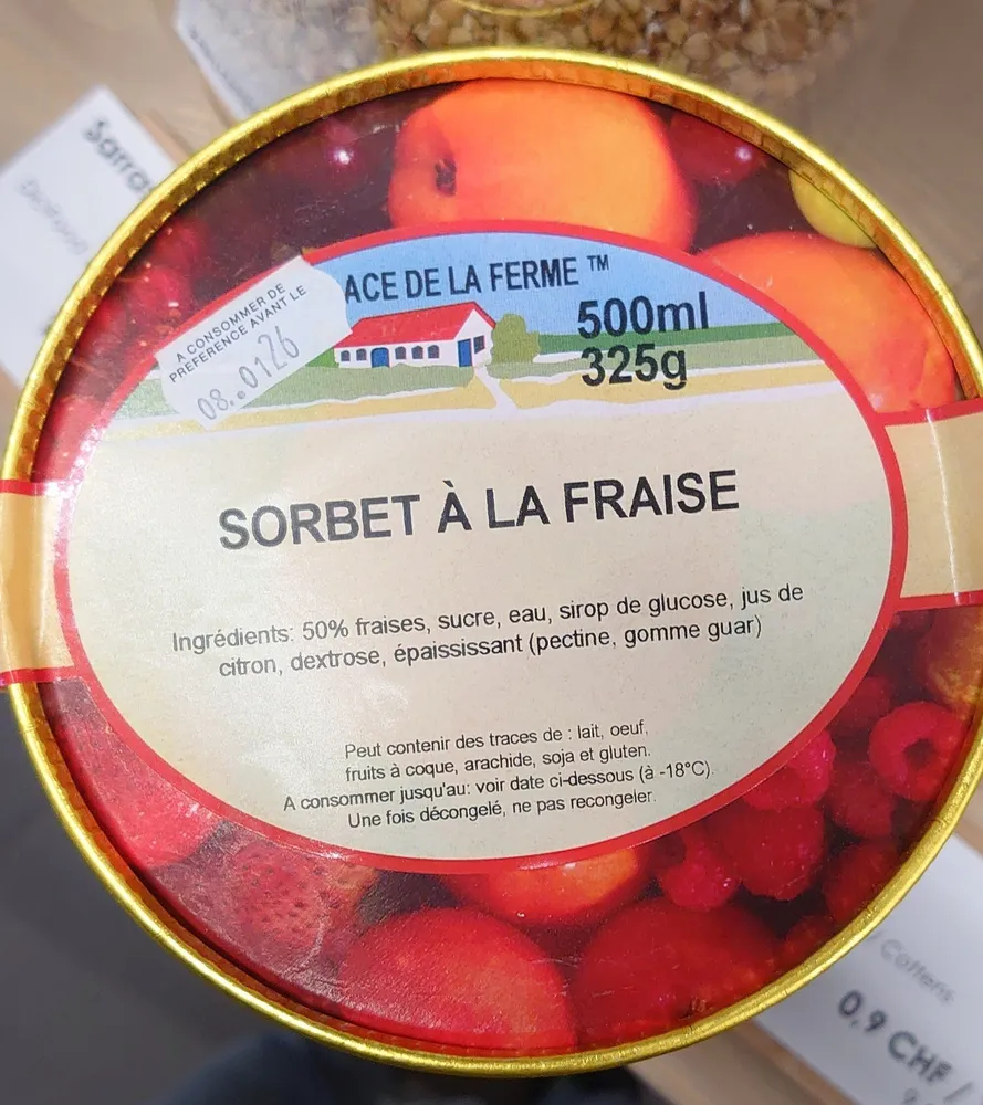 Glace de la ferme