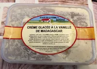 Crème glacée à la vanille de madagascar