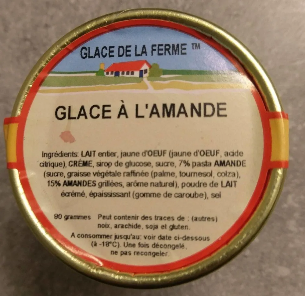 Glace à l'amande