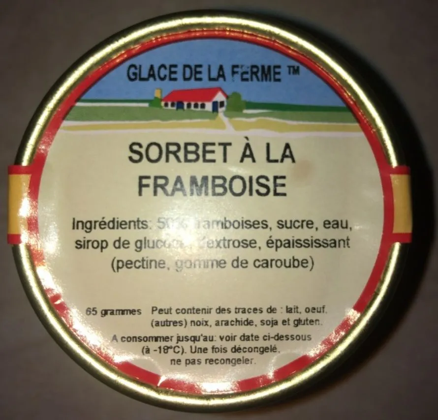 Sorbet a la framboise