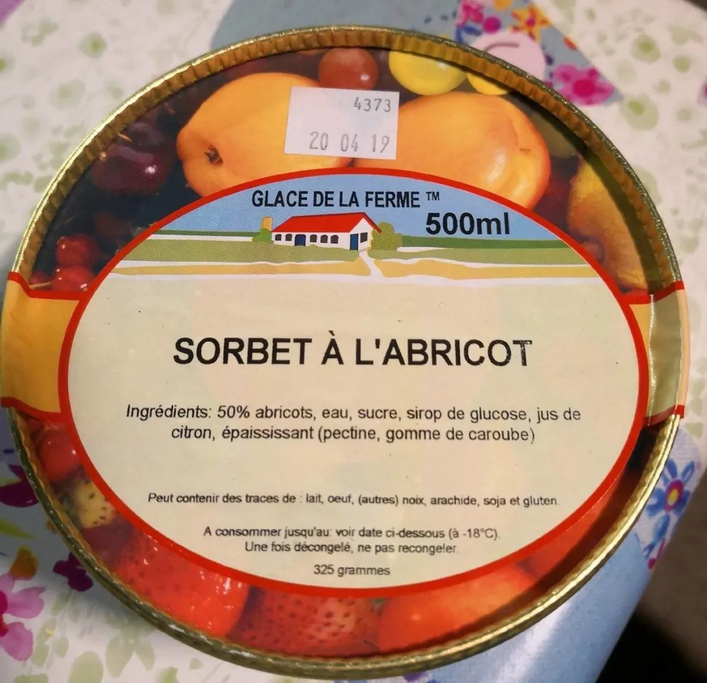 Sorbet à l'abricot