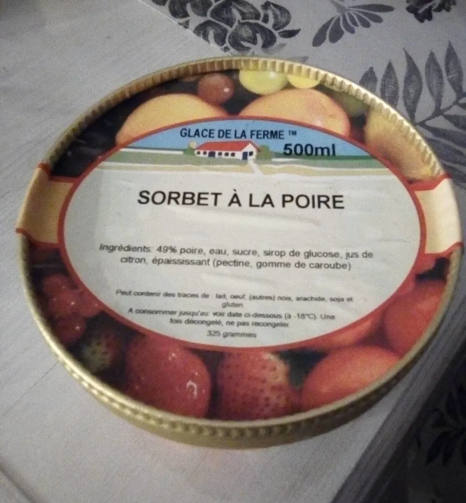 Sorbet à la poire