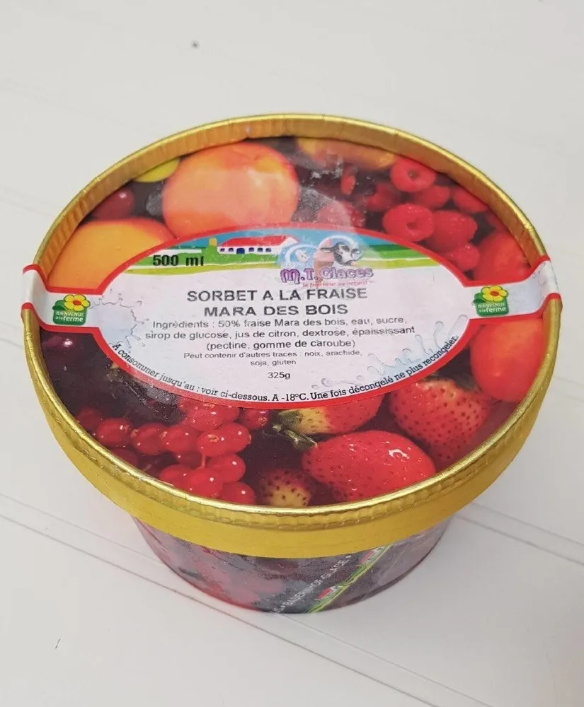 Sorbet pêche de vigne