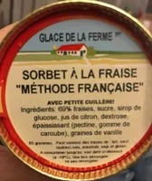 Sorbet à la fraise "Méthode Française"