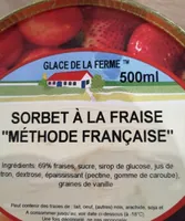 Sorbet à la fraise