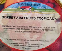 Sorbet aux fruits tropicaux