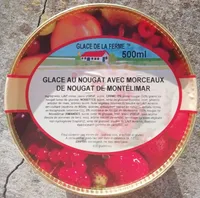 Glace au nougat avec morceaux de nougat de Montélimar