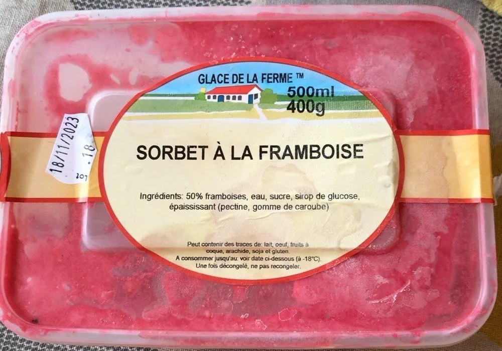 Sorbet à la framboise