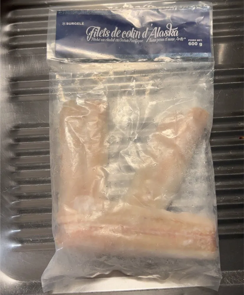 Filets de colin d’Alaska surgelés