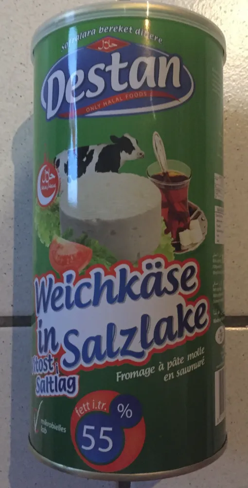 Weichkäse in salzlake