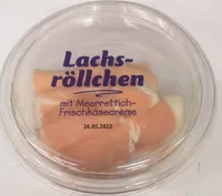 Lachsröllchen mit Meerrettich- Frischkäsecreme