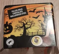 Filled chocolate halloween eyes