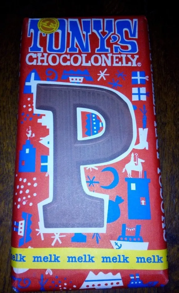 Chocolade letter p