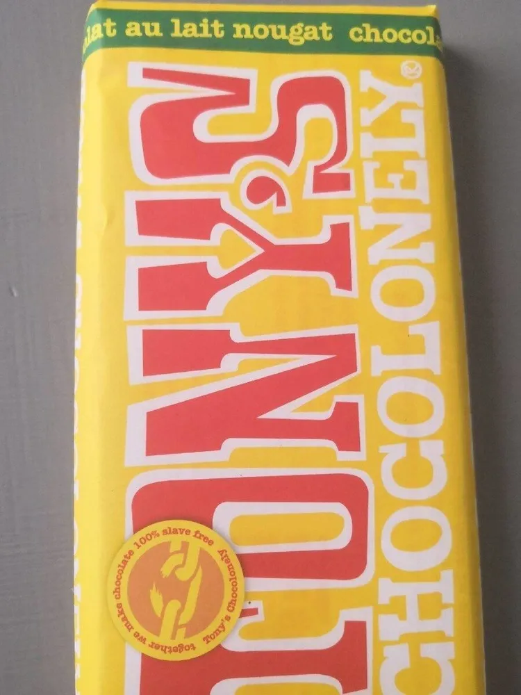 Tony's chocolonely chocolat au lait nougat
