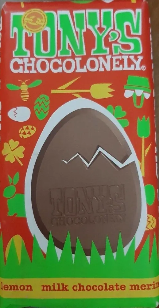 Tony's chocolonely (chocolat au lait-meringue-citron)