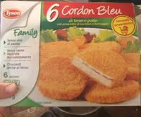 Cordon Bleu di tenero pollo con prosciutto di tacchino e formaggio