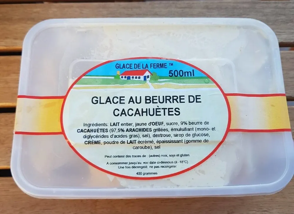 Glace au beurre de cacahuètes