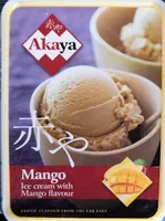 Ice cream with mango flavour