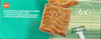Multigrain biscuits with corinths and raisins
