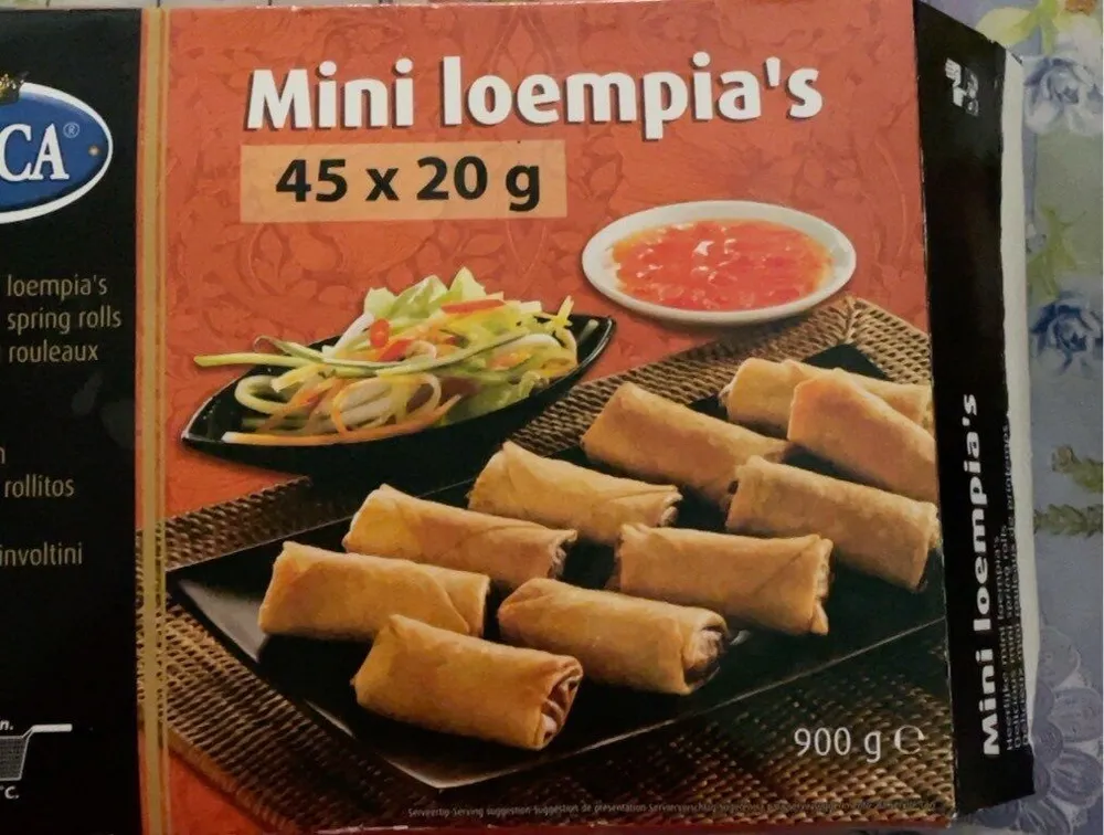 Mini Loempia 20 Gram Per Stuk, Doos 45 Stuks