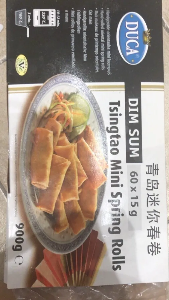 Tsingtao mini spring rolls
