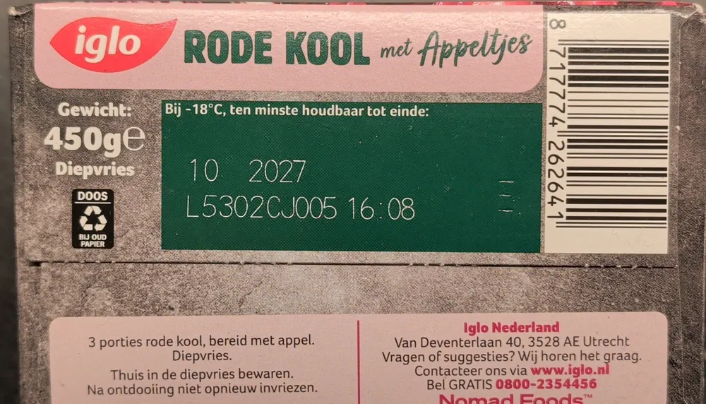 Rode kool met appeltjes