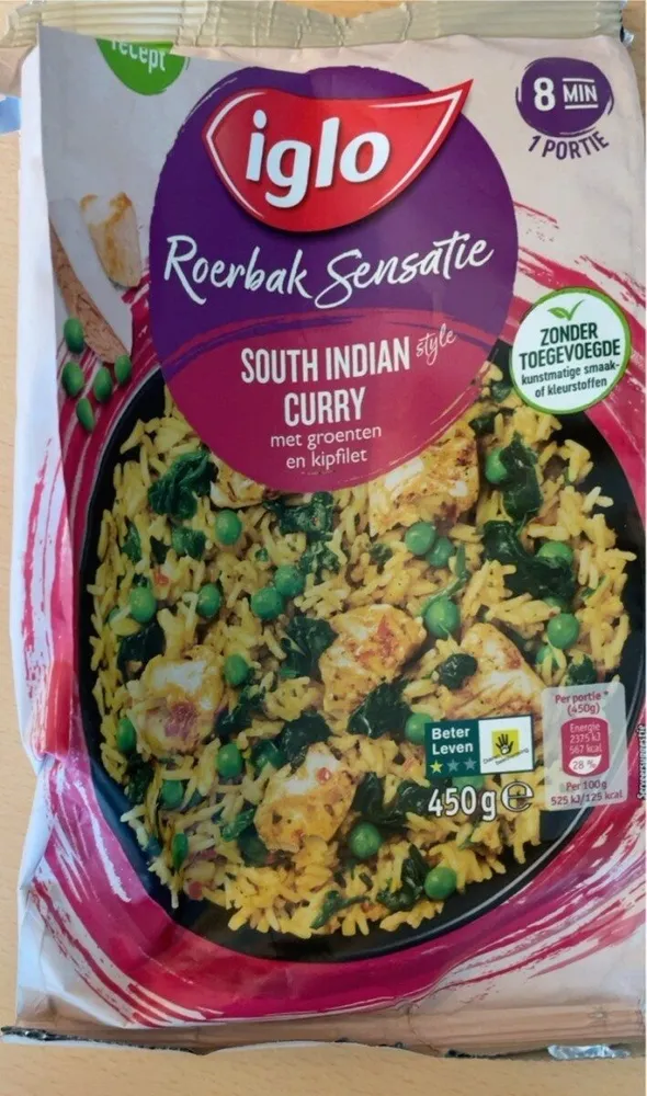 Iglo Roerbak sensatie south Indian curry