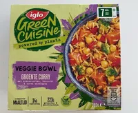 Veggie bowl groente curry