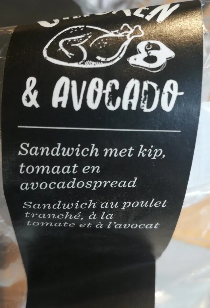 Sandwich poulet avocat