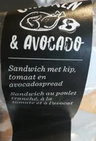 Sandwich poulet avocat