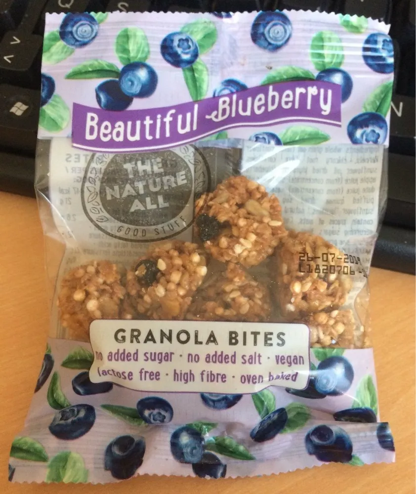 Beautiful-Blueberry Granola Bites