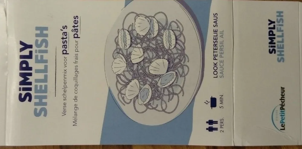 Mélange de coquillages frais pour pâtes