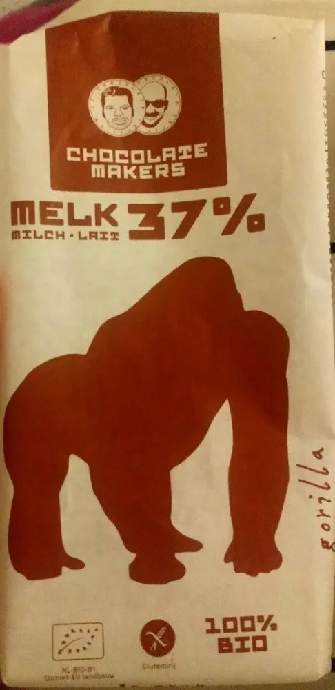 Chocolate Makers Lait 37% Gorilla