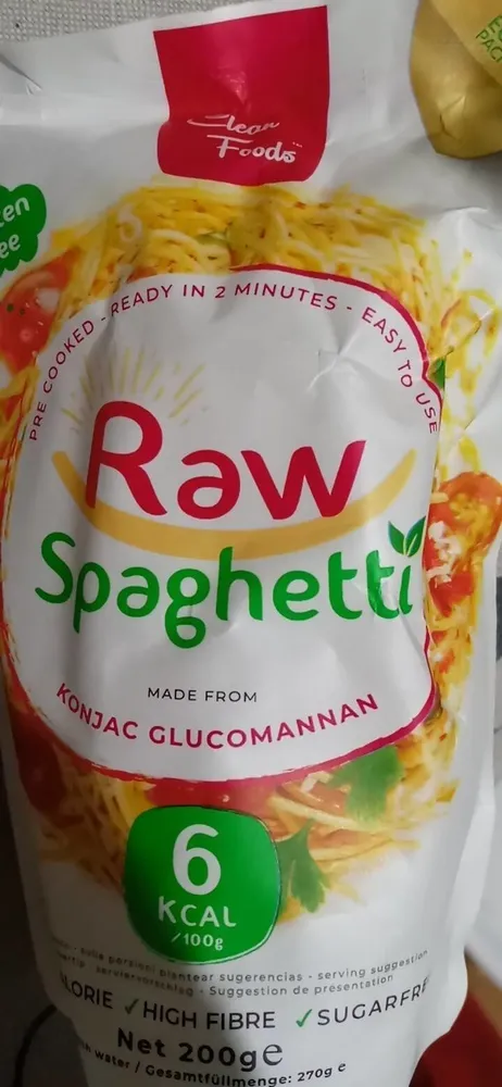 Raw spaghetti
