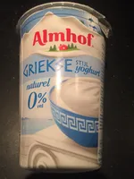 almhof griekse yoghurt 0%