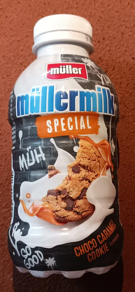 Müllermilk special choco caramel cookie flavour