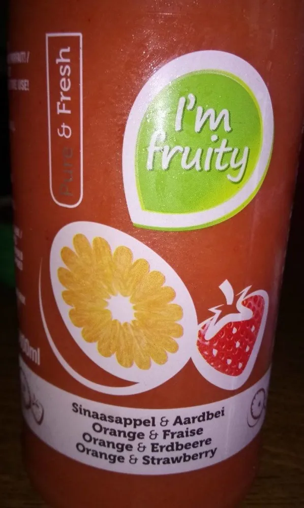 Jus orange fraise