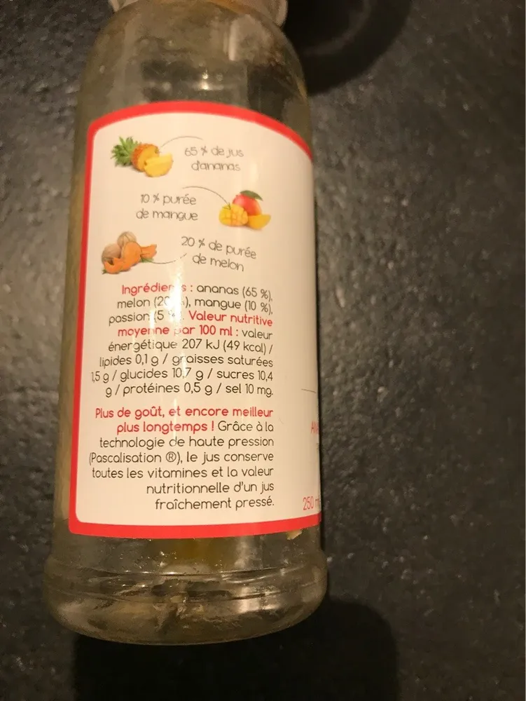 Jus de fruit frais